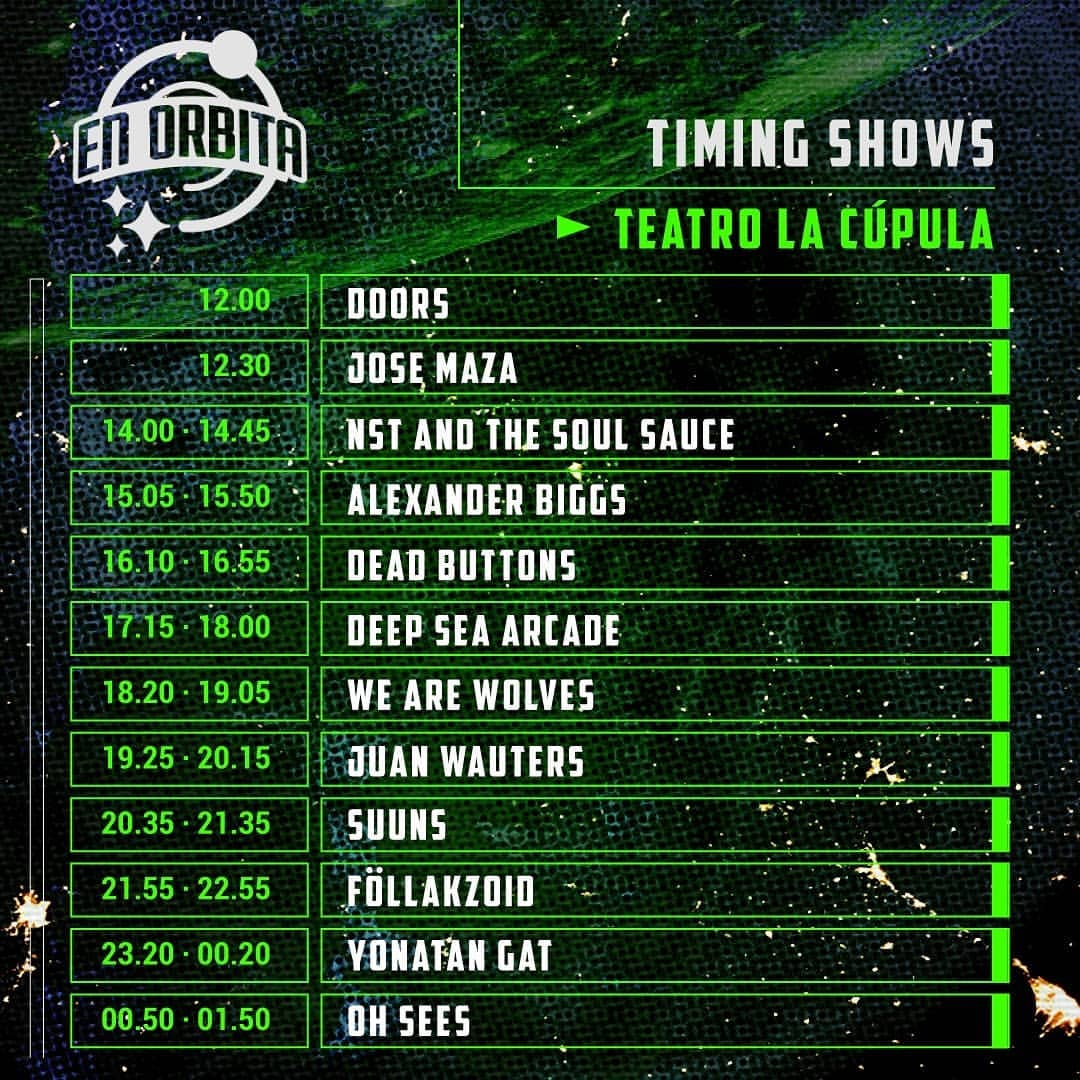 horarios en orbita