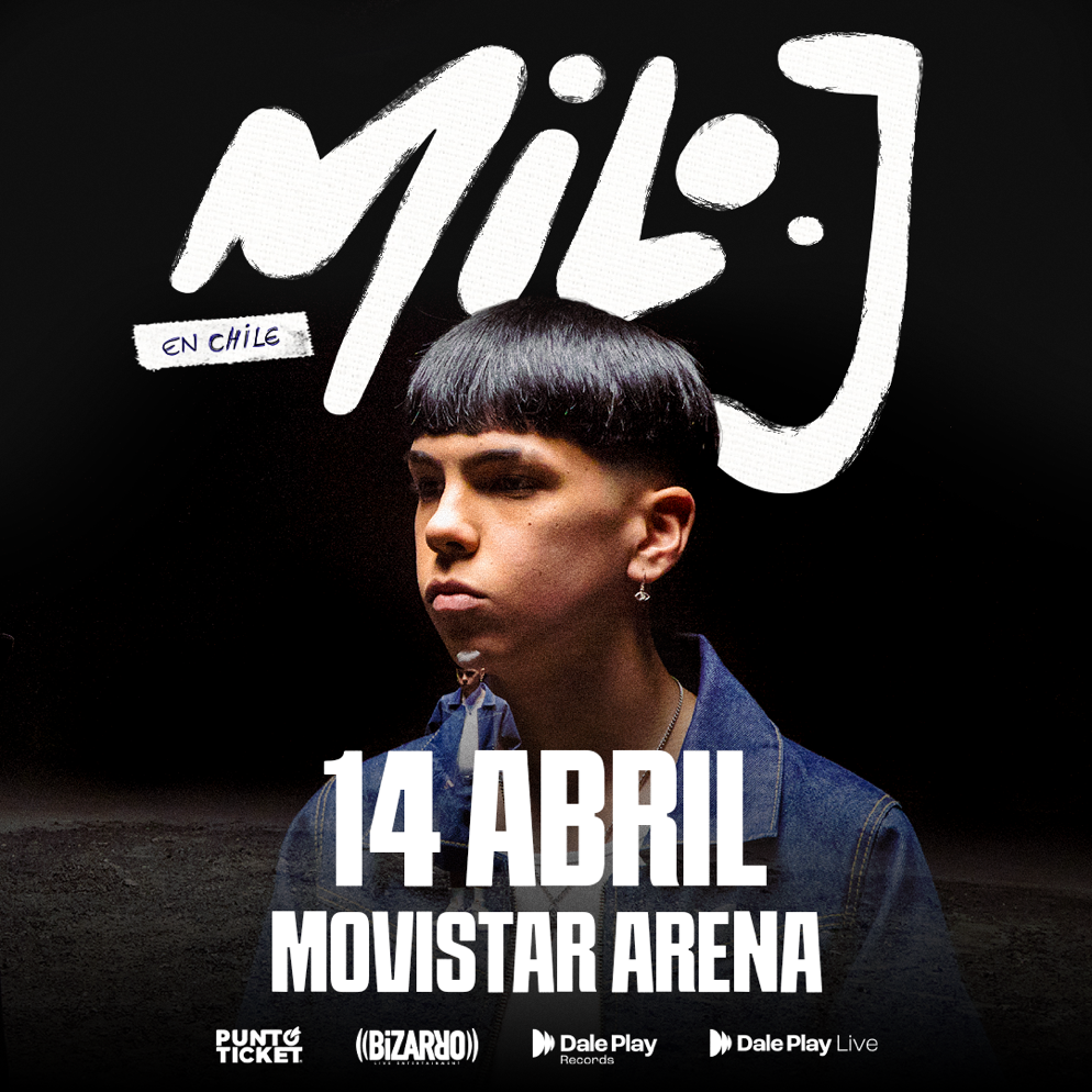 Poster promocional Milo J en Movistar Arena